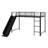 Metal Bunk Bed With Slide And Guardrails-529470368-529470366
