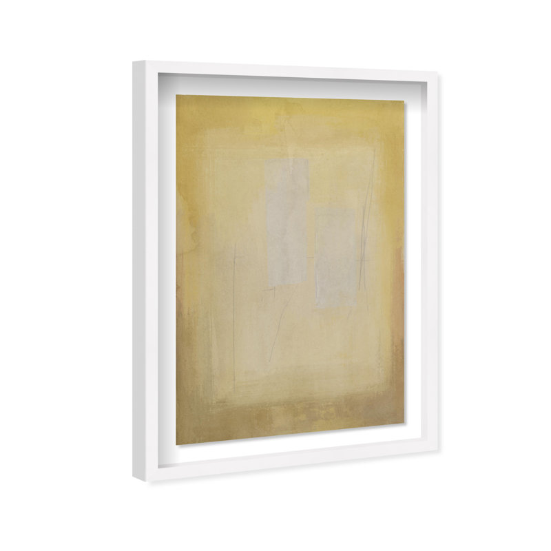 Golden Haze Print by Oliver Gal, 55.5" H x 37.5" W, White Shadowbox