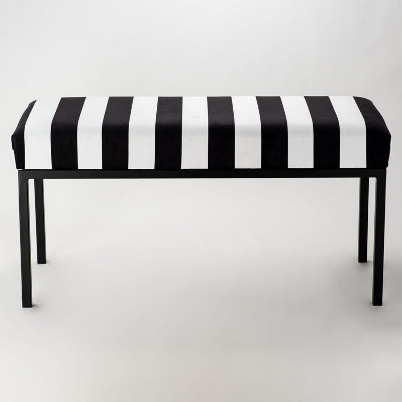 Exzavion Velvet Upholstered Bench, H40 x W100 x D30cm