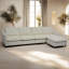 4-Seater Modern Fabric Modular Cloud Sofa With Ottoman-2010363416