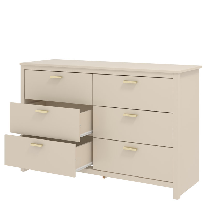 Bonnie 6 Drawer Chest of Drawers, Natural