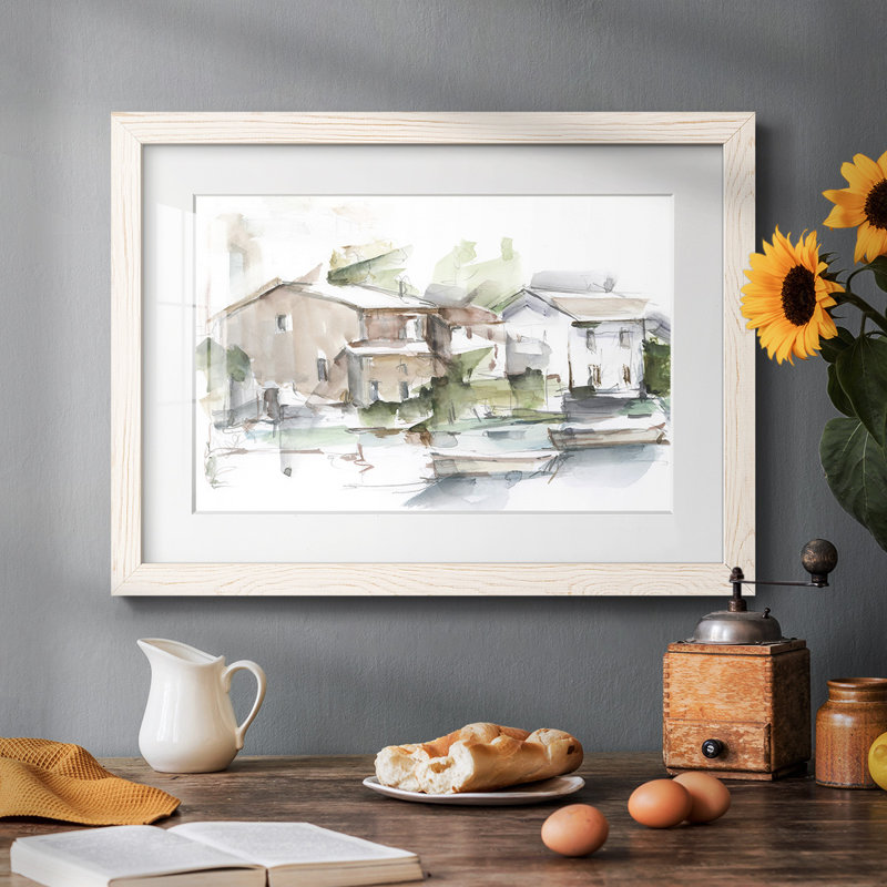 Serene Lakefront I, Blanc, H 14 po x l 20 po x P 1,5 po