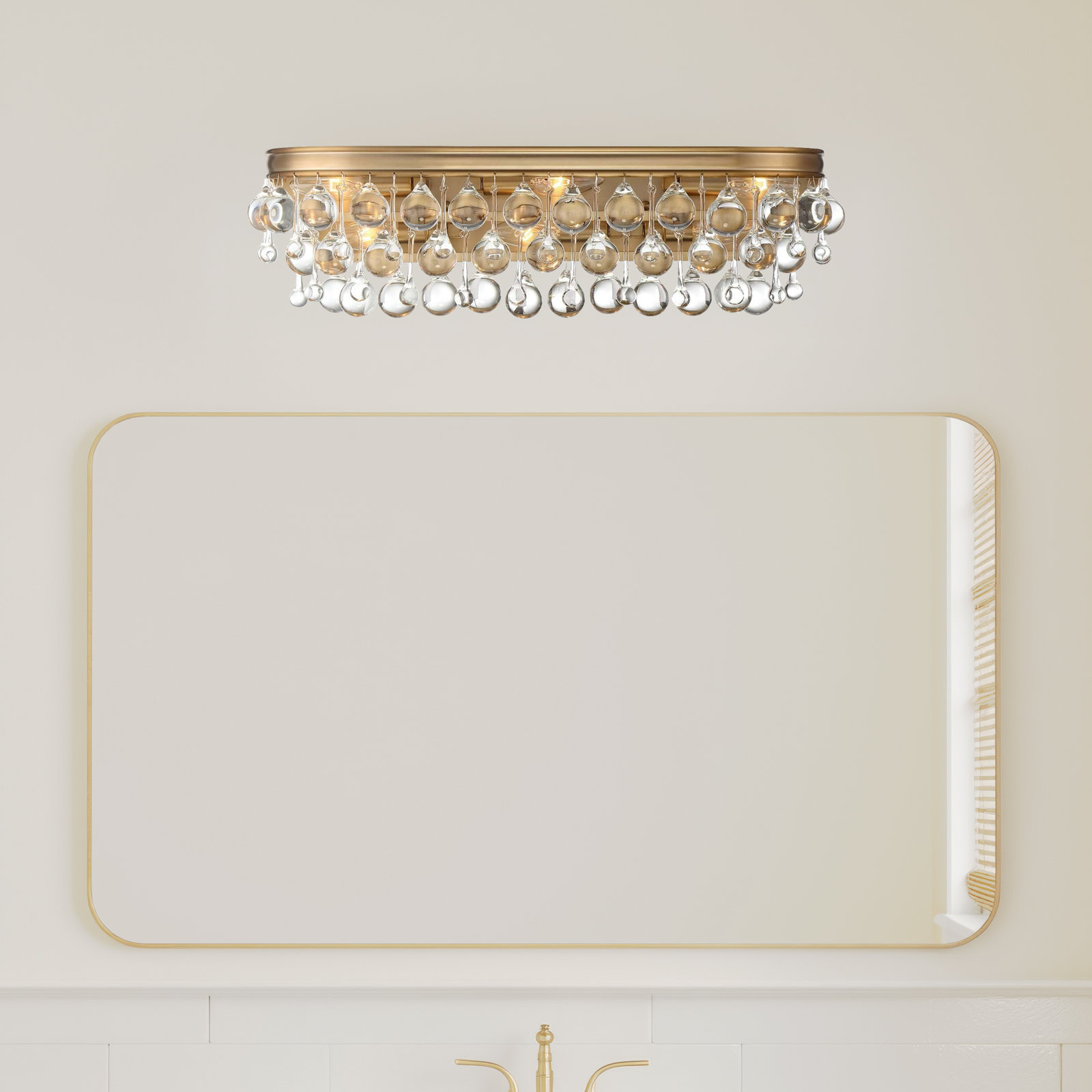 Alto 6-Light Dimmable Vibrant Gold Vanity Light