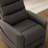 Latitude Run Grey Faux Leather Power Lift Recliner with USB Charging and Side Storage-437135385