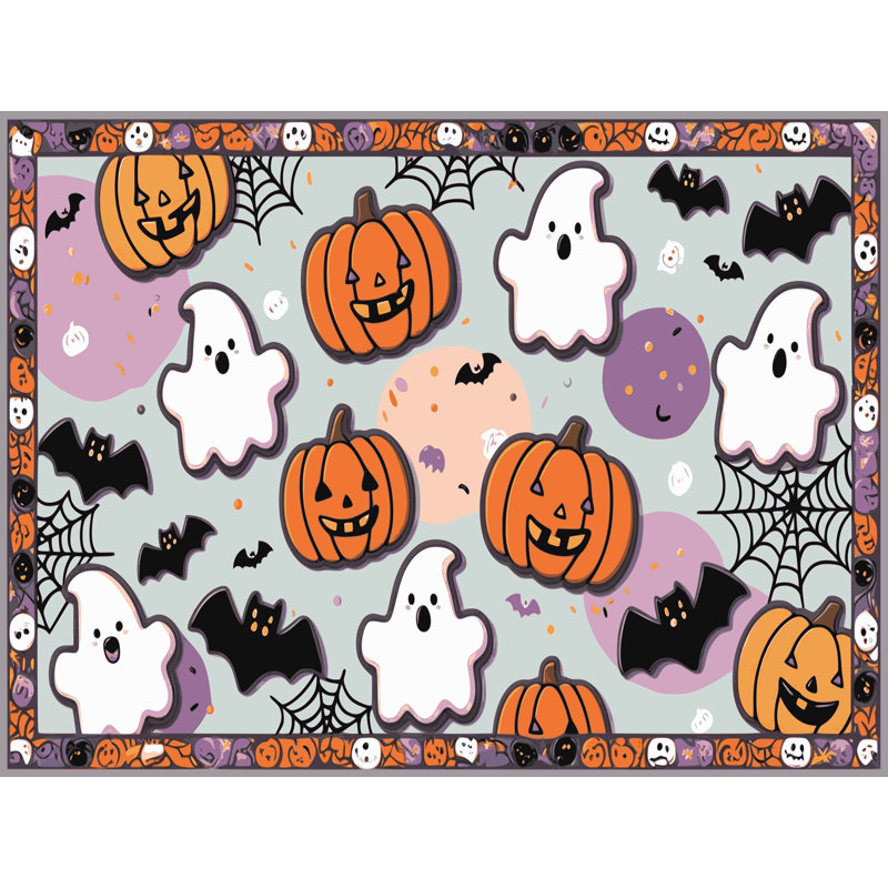 Tapis de Noël lavable The Holiday Aisle®, Rectangle 4pi x 6 pi
