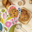 Serre de coton à motif floral Four