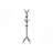Coat Rack, Hall Tree, Free Standing, 8 Hooks, Entryway, 70"H, Bedroom Metal, Contemporary-322482424