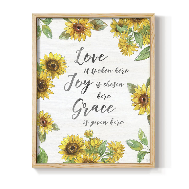 Grace Grace Here, reproduction encadrée - bois massif, Naturel, H 15 po x l 12 po