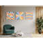 Ensemble de 3 décorations murales géométriques colorées