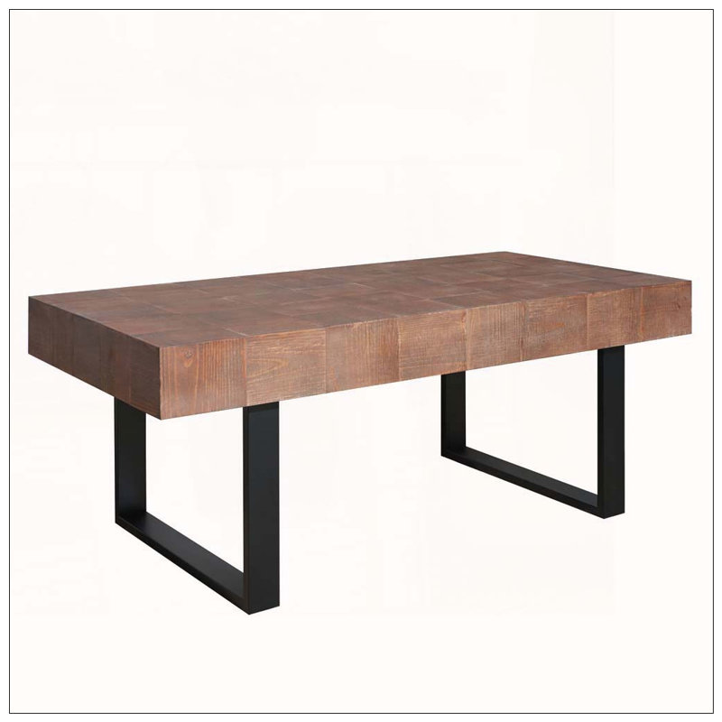 Rustic Industrial Wood Coffee Table