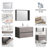 Aldwych 36 " W Wall Mounted 1 Single Vanity Bathroom Vanity With Ceramic Top with Mirror