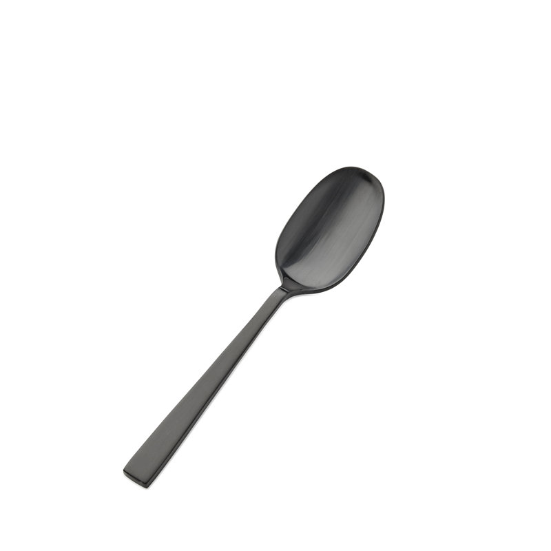 Roman 18/10 Stainless Steel Soup/Dessert Spoon, Black Matte