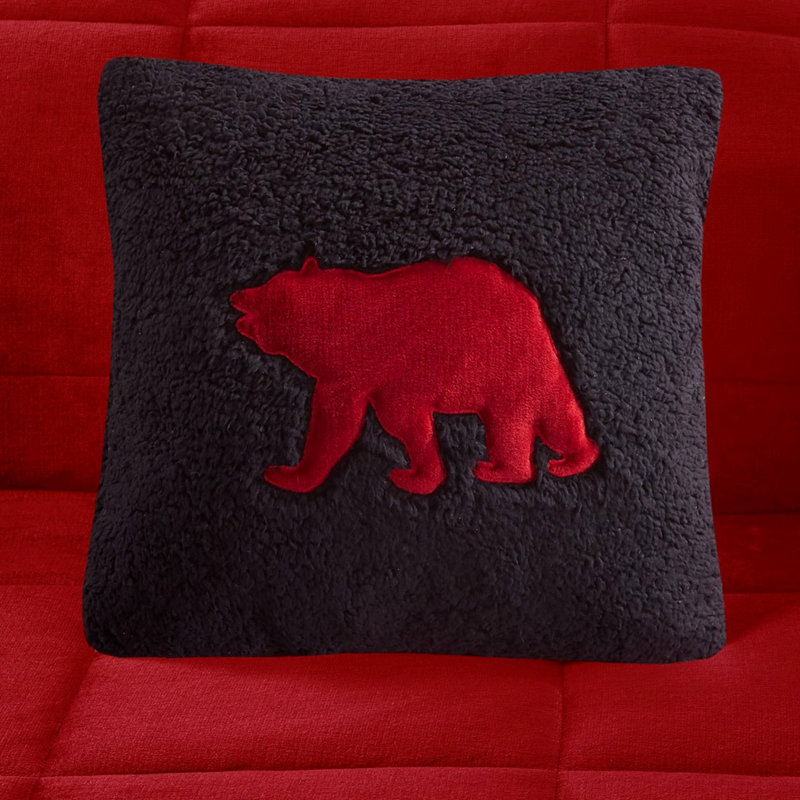 Édredon double rouge et noir avec lit chaud et noir / design facile, Full XL Comforter + 3 Additional Pieces, Rouge + Noir