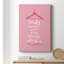 Beauté en rose, toile tendue avec châssis de qualité supérieure - prête à être accrochée-1373033936
