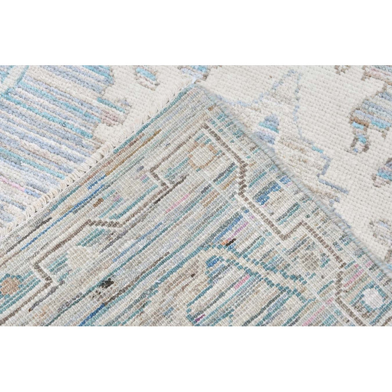 Oushak Collection, Transitional One-of-a-Kind Runner 2'4" X 25'5" Hand Knotted Area Rug