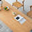 Nordic style rectangular dining table set.-111015189