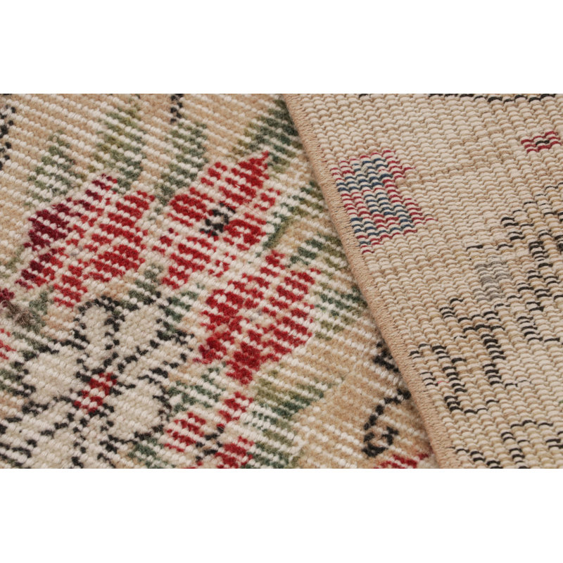 One-of-a-Kind 3'4" X 4'6" Hand Hooked Area Rug