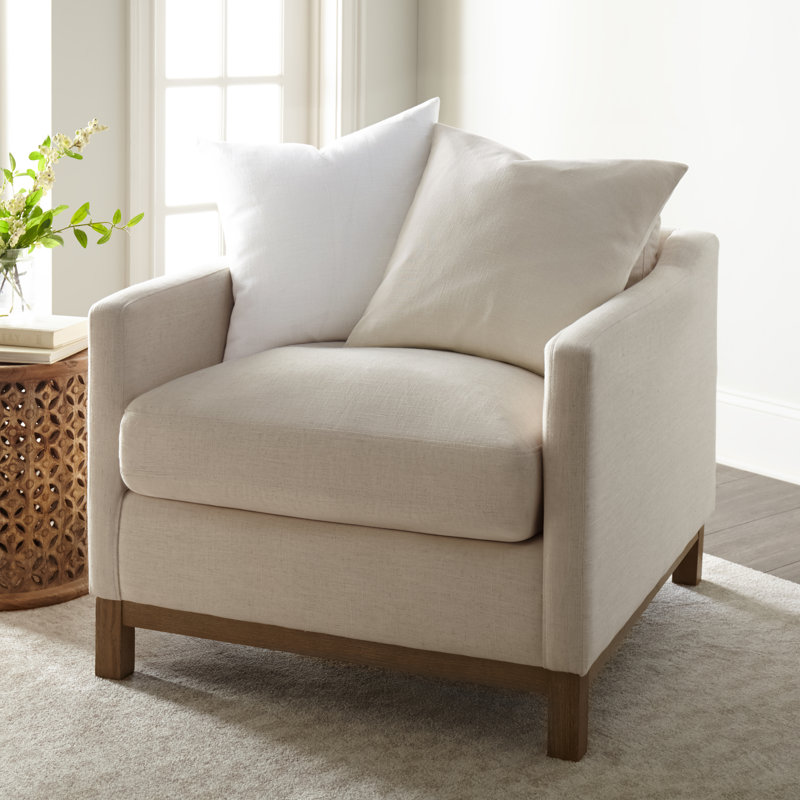 Ensemble de 2 coussins décoratifs en coton flammé uni, Blanc / Crème