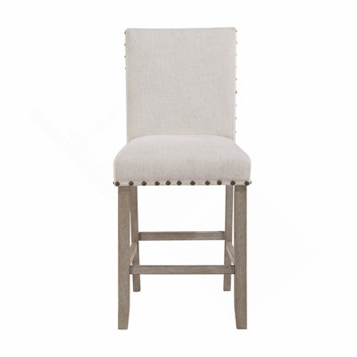 Charmant ensemble de tabourets de bar transitionnels pour une expérience d'assise élégante (ENSEMBLE DE 2)