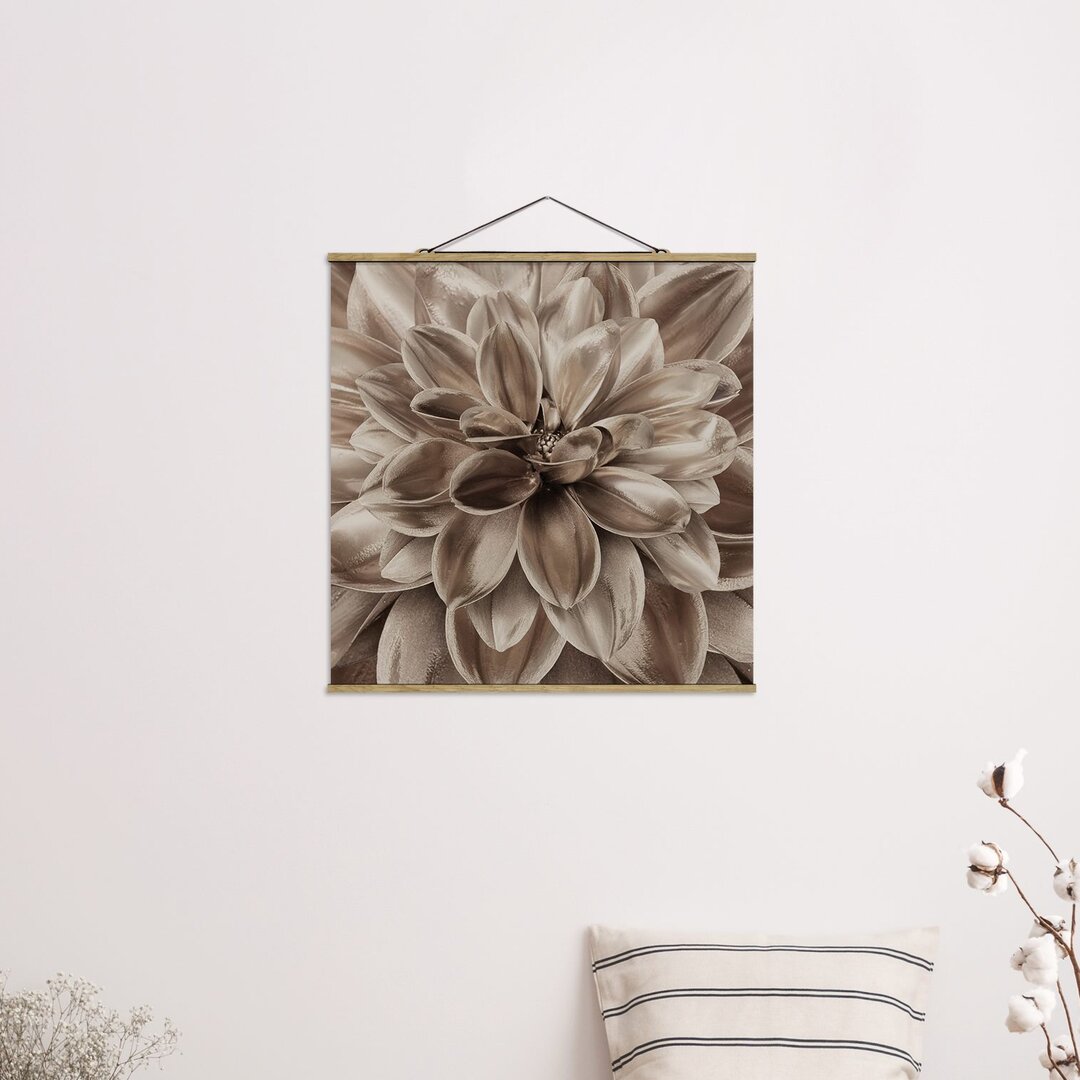 Stoffbild Bronze Dahlia Dream