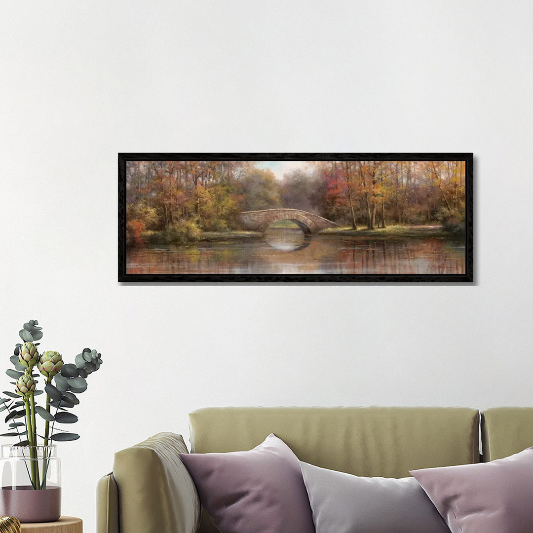 Entlang des Flusses I von T.C. Chiu - Panoramaleinwand auf Leinwand Giclée auf Leinwand