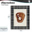 Gant de baseball avec plaque murale écossaise, design par Arlington Prints