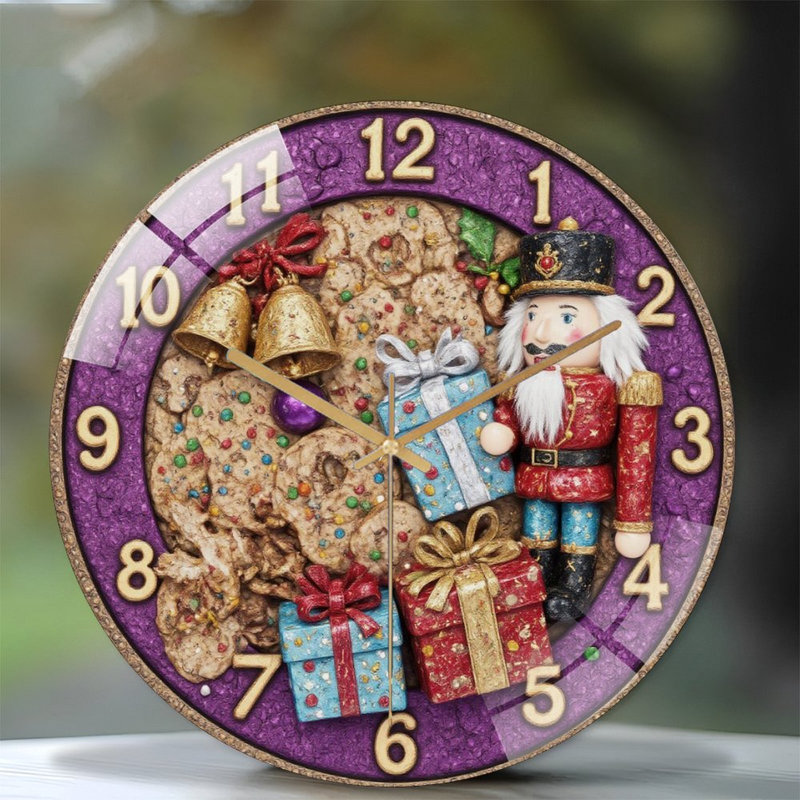 Horloge murale de Noël 12 po