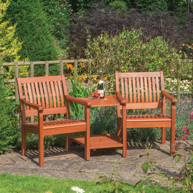  Wooden Love Seat