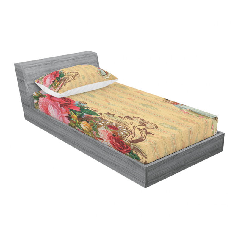 Microfiber Sheet Set, Twin Sheet Set with Fitted Sheet