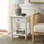 Table de bout en bois massif avec rangement Sadie-24596929