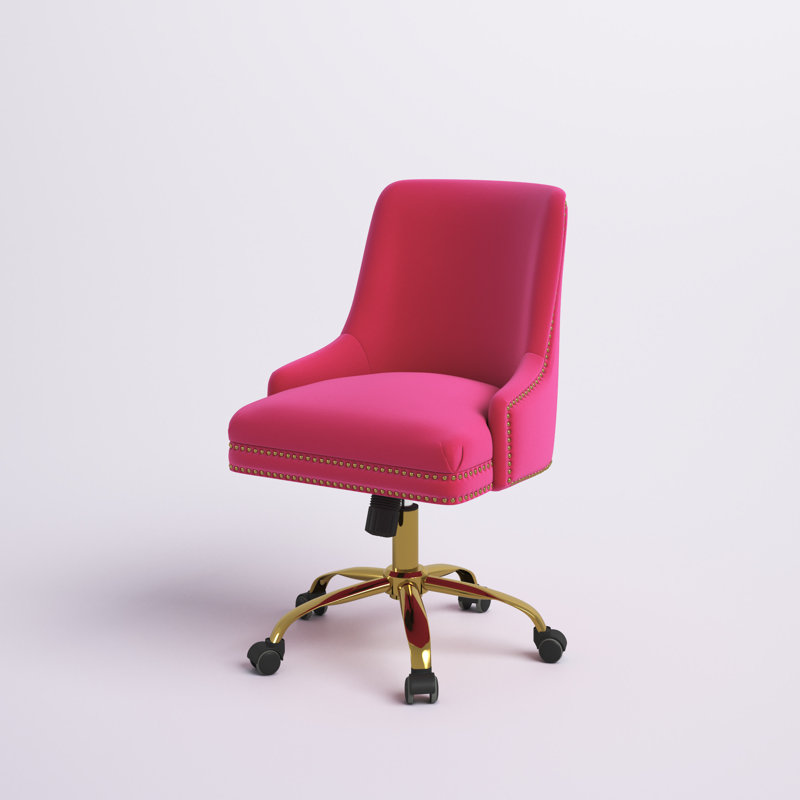 Chaise de travail inclinable et pivotante Clyde, Fushia