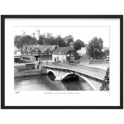 Arundel, Castle And Bridge 1902 by Francis Frith - Single Picture Frame Print