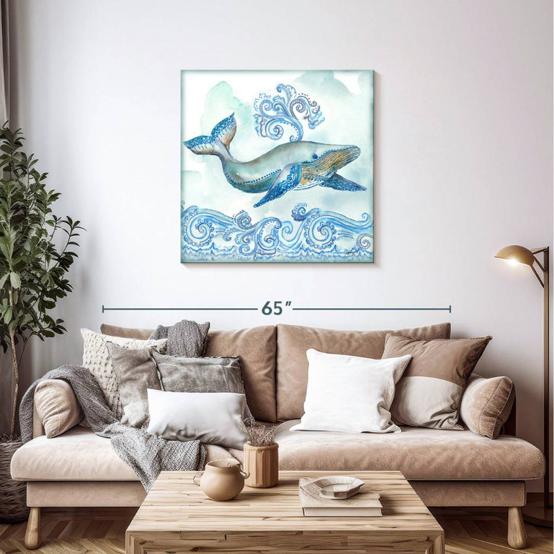 Brampt Boho Shells - Whale, 36" H x 36" W