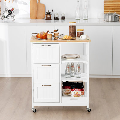 Wood Bar Cart