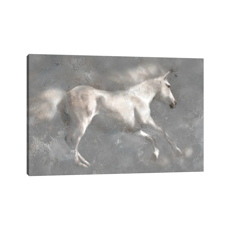 White Horses by Katrina Jones - Wrapped Canvas Print, 20.32 cm H x 30.48 cm W