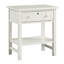 Table de chevet avec tiroir et tablette ouverte-693896571