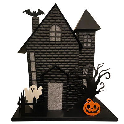 Halloween Haunted House with Bat Projection