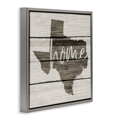 Texas Rustic Typography Map