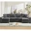 Canapé-lit convertible en forme de U, lit escamotable, conception 2 en 1 pour un salon confortable-1578678583