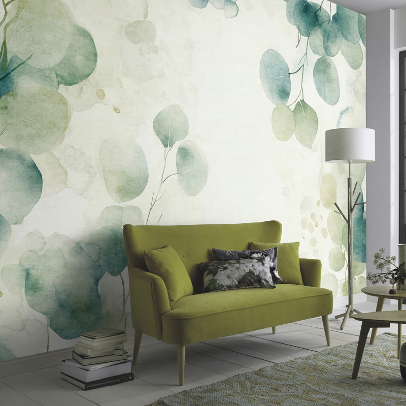 Green Whisper Wall Mural