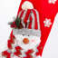 Ensemble de 3 bas de Noël décoratifs bonhomme de neige