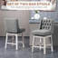 Ensemble charmant de 2 tabourets de bar à hauteur de comptoir avec un design élégant et des fonctions pratiques