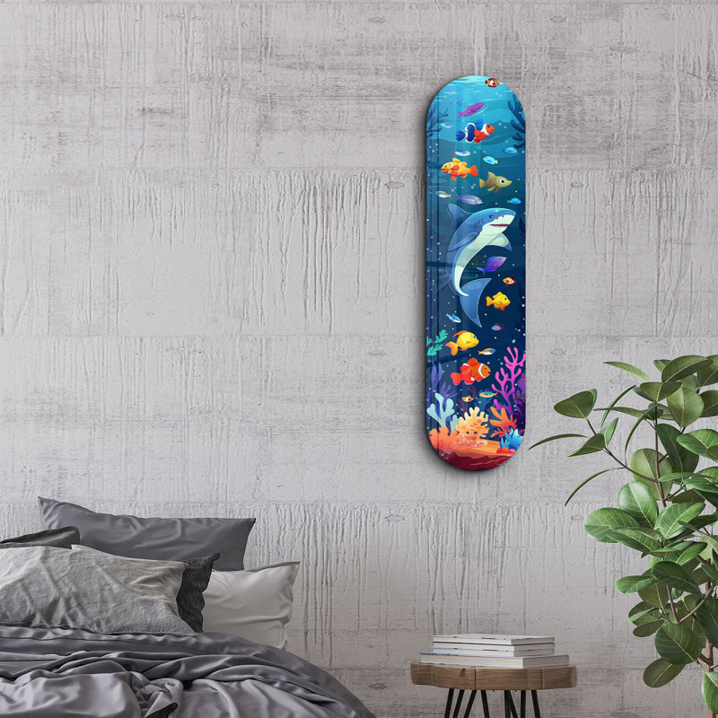 Peinture décorative en verre trempé
