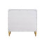 Armoire Kd Legs en argent avec tiroir lisse et rangement avec finition champagne et plateau à bijoux