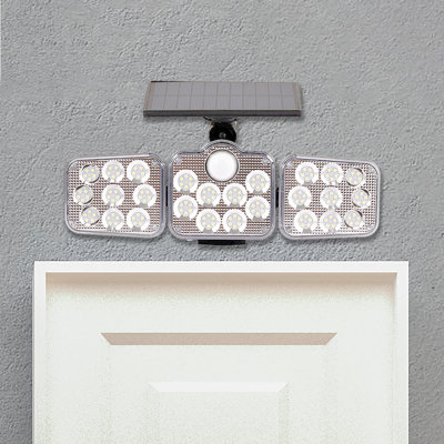 Elani 138LED Solar Outdoor Lights Dusk to Dawn Motion Sensor Outdoor Light Waterproof Flood Lights