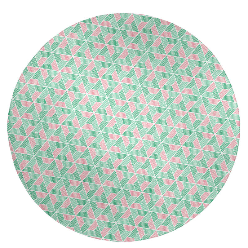 Tapis de zone verte trapézoïdals, Rond 5 pi
