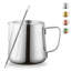 Pichet à mousser à lait, tasse à espresso en acier inoxydable 12 oz.