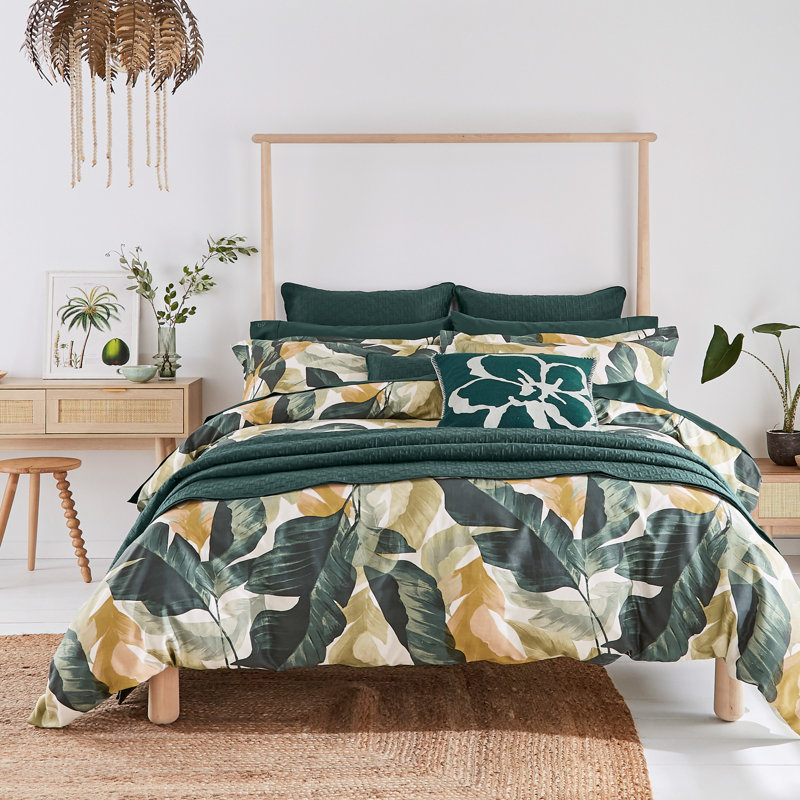 Ensemble de housse de couette 100% satin de coton Urban Forager, Housse de couette très grand et 2 taies