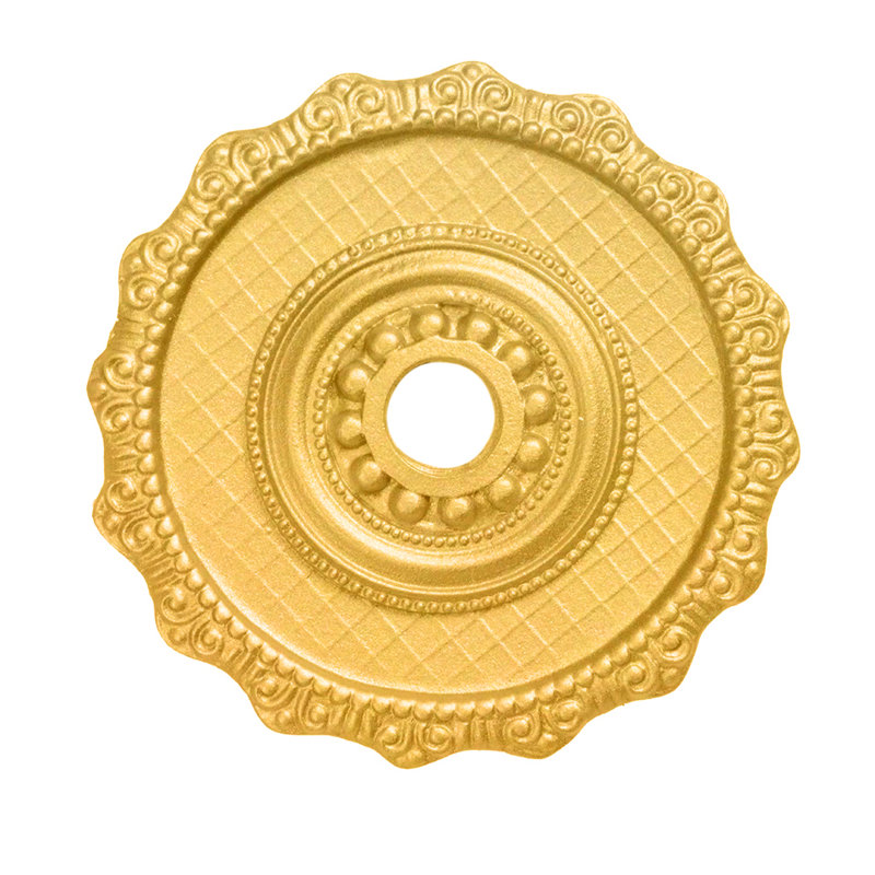 Oracle large round escutcheonin Oil Rub Bronze, Gold