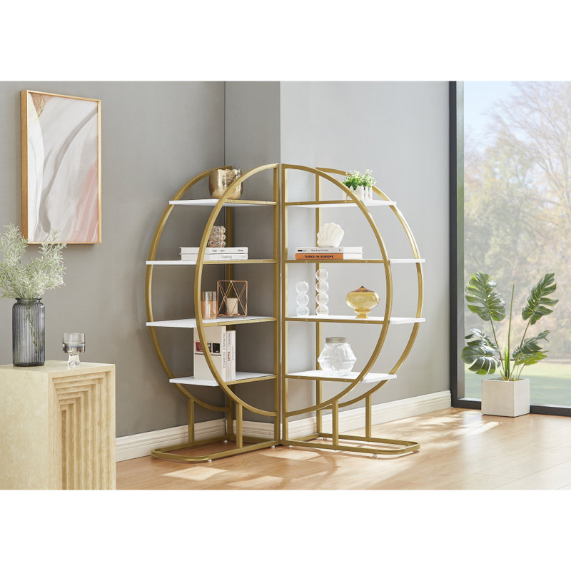Ottorino Steel Geometric Bookcase